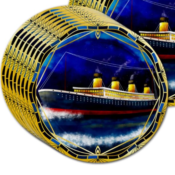 Titanic Birthday Party Tableware Bundle 16 Guest - Picture 3 of 5